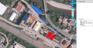 Območje Ceste ob Sori (pošta, banke, kulturni dom, ...)